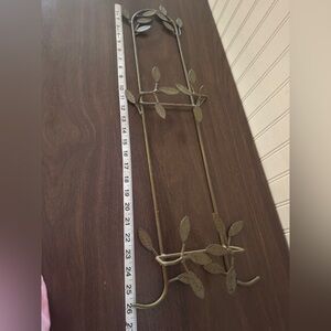 Decorative Metal Leaf Wall Accent - Greenish Gold